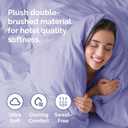 Duvet Cover Full Size Set - Extra Soft Full Duvet Cover 80" x 90" with 2 Pillow Shams - Hotel Luxury, Easy Care & Fade Free w/ Zipper Closures & Ties - All Season, Comfy, Cozy & Breathable (Lavender)