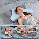 Cervical Pillow for Neck Pain Relief, Ergonomic Pillow for Sleeping, Neck Support Bed Pillows, Orthopedic Contour Pillow for Side Back Stomach Sleepers,Neck Support Memory Foam Pillows