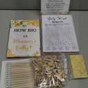 Funnymoom 426 Pcs Bee Baby Shower Games Set-8 Games, Includes Baby Shower Bingo, Price is Right, Guess Who, Word Scramble, Prediction and Advice, How Big is Mommy's Belly, Don't Say the Words