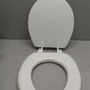 Soft Standard Vinyl Toilet Seat, White, 17 in