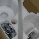 Ceiling Fans with Lights- 46" Low Profile Indoor Ceiling Fan with Light and Remote/APP Control, Flush Mount, LED Dimmable DC Reversible Modern Ceiling Fan for BedroomBlack