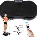 ZENY Vibration Plate Exercise Machine, Whole Body Workout Vibration Fitness Platform for Weight Loss, Toning Wellness, Home Gym Equipment (Black)