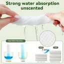 70 Count Disposable Face Towels, Ultra Soft Thick Biodegradable Facial Towels for Sensitive Skin, Lint-Free Makeup Remover Dry Wipes, Multi-Purpose Cleansing Towelettes