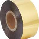 GORGECRAFT 120m*30mm Hot Stamping Foil Paper Gold Metallic Paper & Foil Heat Transfer Foil Paper Elegance Printer Craft Paper for Leather Bronzing Machine PU Heat Transfer Anodized Gilded