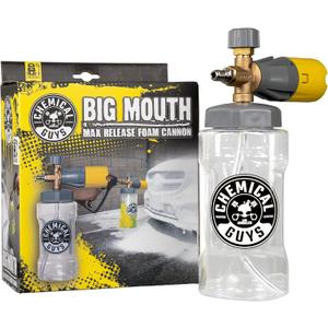 Chemical Guys Big Mouth Max Release Foam Cannon - Foam Cannon for Pressure Washer for Car Wash, Home Cleaning, and Boat Wash with 34 oz Bottle