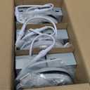 12 Pack, Black Recessed Lighting with 4 Inch Night Light Canless Ultra Thin Wafer Downlight Pot Indoor Exterior Soffit2700K-5000K Selectable, 9W, 120V, 750LM, Dimmable, ETL FCC