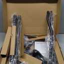 Mounting Dream Speaker Stands Pair, Max 39" Height Adjustable, Heavy Duty Base, 11 lbs Capacity Each, Set of 2 Universal Floor Stands