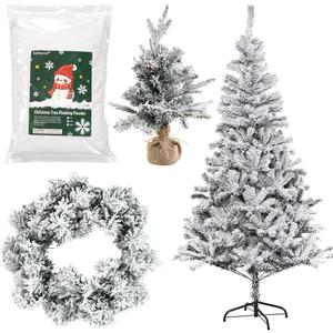 Sattiyrch Snow Flocking Powder for Christmas Tree,Fake Snow Powder,Artificial Snow for Christmas Village,Snow Decorations(1, Pounds)