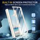 Fingic for Samsung Z Fold 6 Case[with S Pen( not the original Galaxy Z Fold 6 stylus )&with 9H Screen Protector & S Pen Slot]with Hidden Stand Heavy Duty Luxury Slim Protective Phone Case, Cream White