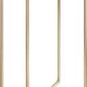 Kate and Laurel Jaspur Modern Slim Side Table, 16 x 8 x 24, White Marble and Gold, Decorative Glam Narrow End Table for Use as Narrow Bedroom Nightstand or Living Room Accent