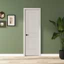 BARNSMITH 24x80 in 2-Panel White Primed Molded Door Slab, Shaker Style Paintable Hollow Core Interior Door Panel, for Swing, Pocket, Sliding Door, Durable and Lightweight, No Assembly Required