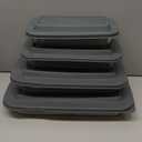 Rectangular Glass Bakeware Set with BPA Free Lids Baking Pans for Lasagna Leftovers Cooking Kitchen Freezer-to-Oven and Dish