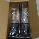 3PCS Slicker Brush for Dogs & Pet Comb, Professional Dog Grooming Brush (Goldendoodles, Poodles, Labradoodles) with Extra Long Pins to Effectively Remove Tangles, Knots, Mats Hair Collection Bottle(Black)