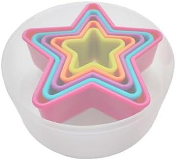 Cookie Cutter Set - 5 PCS Premium Star Shaped Cookie Cutters for Baking - Create Fun and Delicious Cookies