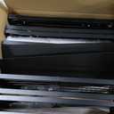 2 Pack Pull Out Spice Rack Organizer for Cabinet, 2 Tier Metal Slide Out Seasoning Organizer and Storage Heavy Duty Vertical Spice Rack Shelf Pullout for Kitchen Cabinets No Drilling (Black)