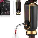 BLUBYEES Luxurious 4-in-1 Electric Wine Aerator, Decanter, Dispenser & Vacuum Saver with LED Display - Wine Pourer Gift for Women and Wine Lovers