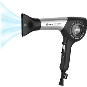 JMW AIR B Compact Hair Dryer, Powerful BLDC Motor, Quiet High Speed Hair Dryer, Lightweight Fast Drying, Ionic Blow Dryer for Frizzy Hair, Travel Friendly
