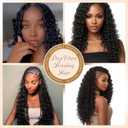 KRALER Feather Crochet Hair Extensions for Women 18 Inch 100 Strands Miracle Knots Feather Crochet Hair Pre-Separated Invisible Synthetic Curly Deep Wave Crochet Hair(100strands Ombre Brown)