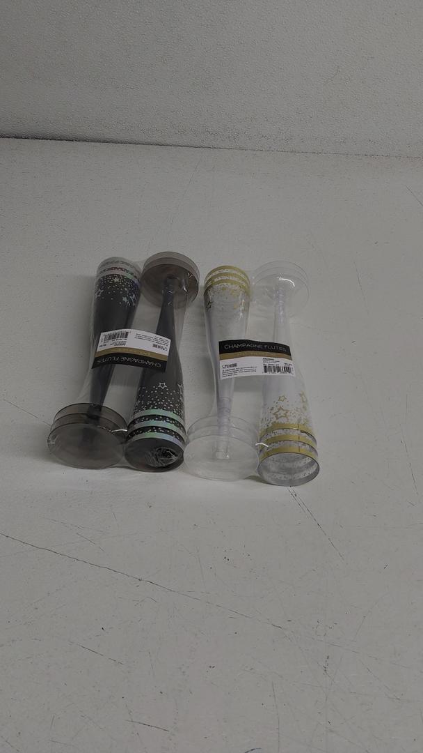 PRINTED CHAMPAGNE FLUTE 6PC 12pcs