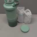 Momcozy 22oz Portable Breast Milk Cooler for Outdoor, Life Saver with 360 Total Cooling for 24 Hours, Larger Capacity Travel Breastmilk Chiller with 2pcs Baby Bottles for Breastmilk Storage, Green