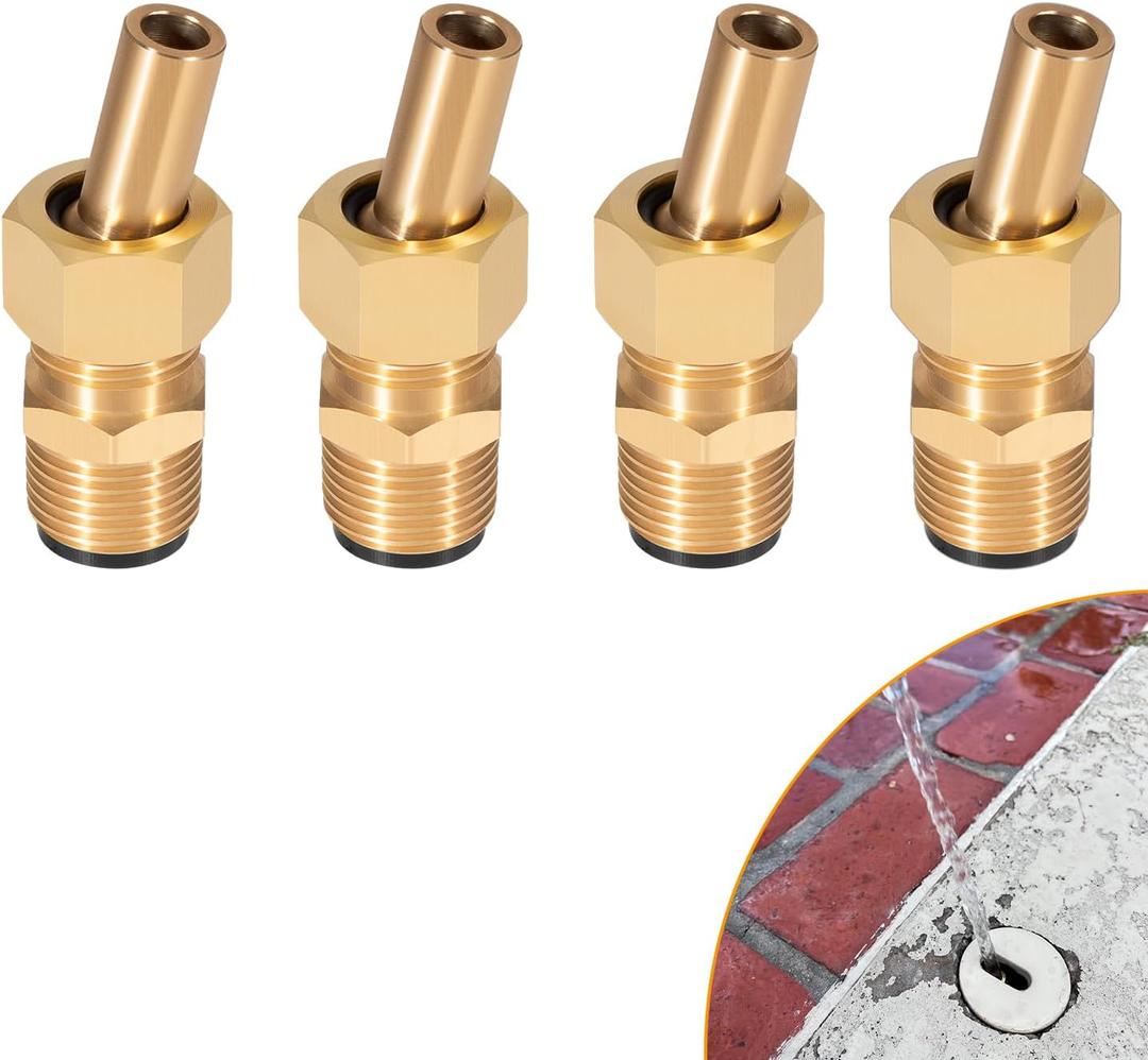 Swimming Pool Spa Brass Deck Jet Nozzle Replace Part for R0560400 590041 4 Pack