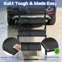 Dog Steps for Car, Truck, SUV, Dog Stairs for Car with Upgraded Non-Slip Surface, Foldable Dog Ramp for Car, Pet Stairs for Large Dogs, 4 Steps