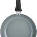 GoodCook Everyday Fry Pan Ceramic Nonstick Aluminum Construction for Even Heating Non-Toxic PTFE & PFOA Free, 10-Inch, Black