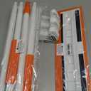 Magic Sponge Eraser Mop, 56" Handle with Flexible 15" Flat Head,2 Microfiber Pad and 3 Magic Sponge Eraser Pads (Mop Set,15" Mop-Head)