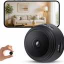 Hidden Camera, Spy Camera - 1080p HD WiFi Wireless Tiny Indoor Security Mini Cam with Night Vision & PIR Motion Detection - Nanny Cam for Baby/Pet/Home/Office Monitoring,Black
