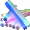 ArtCreativity Light Up Foam Batons, Set of 12, LED Bat Toys for Kids and Adults with 7 Flashing Modes, Light Up Toys for Children, Cool Rave Accessories, Party Favors for Boys and Girls