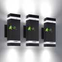 rosykite Motion Sensor Outdoor Wall Lights, Dusk to Dawn Exterior Light Fixtures with 3 Lighting Modes,Up and Down Porch Lights 5000K Daylight, Waterproof Modern Wall Sconce for House, Patio, Garage