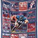 Football Blanket Football Fan Gifts for Men Women Kids Football Team Fans Blanket Super Cozy Soft Lightweight Travel Throw Blanket for Living Room 60" X 50"