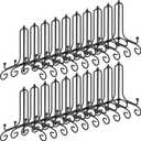 Chumia 20 Pack Iron Easel Stand Plate Holder Display Stand Picture Frame Stand Photo Holder Stand Painting Books and Arts Display Stand, 4 Inch