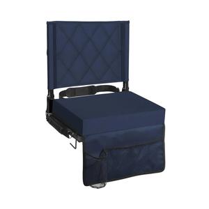 Sheenive Stadium Seats for Bleachers with Back Support, Bleacher Seats with Backs and Cushion Wide, Padded Portable Folding Comfort Stadium Chair with Shoulder Strap, Perfect for Sports Events