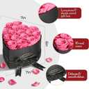 16 Preserved Flowers Rose Birthday Gifts for Women Her Mom Wife Girlfriend Grandma on Valentines Mothers Day Christmas Anniversary Romantic(Pink)