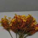 10 Bundles Artificial Flowers for Outdoors,UV Resistant Fake Mums for Front Porch Decor