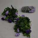 Kisflower 3Pack Artificial Rose Flower Garland, 23.7FT Fake Vines Silk Flowers Hanging Rose Ivy for Wedding Arch Decorations Room Party Home Garden Hotel Office Wall Decor (Purple)