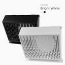 6 Inch Dryer Exhaust Vent Cover with Rubber Gasket - White Galvanized Steel Dryer Vent, Robust and Weatherproof Outside Dryer Vent Air Exhaust Box, Duct/Surface Mounting Dryer Wall Vent