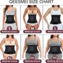 Waist Trainer Belt for Women Belly Fat Waist Cincher Trimmer Ab Belt Tummy Control Body Shaper with Triple Wrap (Black, L)
