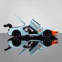 Toy Cars 1/32 Scale Gulf Oil Ford GT Diecast Cars - Light, Sound & Pull Back Function - Zinc Alloy Car Model Gift for Boys & Boyfriends