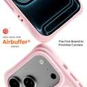 ORNARTO Magnetic for iPhone 17 Pro Max Case, 7X Military-Grade Drop Protection, Compatible with MagSafe, Slim Shockproof Translucent Matte Phone Case for iPhone 17 Pro Max 6.9", Chalk Pink