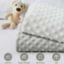Homiest 2 Pack Changing Pad Cover, White + Light Gray Changing Table Sheets, Ultra Soft Fleece Minky Dot Fabric, Breathable Comfortable Diaper Pad Cover for Girls and Boys, Machine Washable