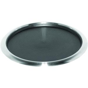 Service Ideas TR1614RI Tray with Removable Insert, 14" Round, Stainless Steel, Brushed
