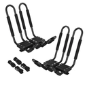 Kayak Roof Rack 2 Pairs J-Bar Carrier Holder for Canoe, SUV, Cars, Truck, Surf Ski, Car Top Mount Racks for Trip, Set of 2