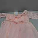 Girls Flower Vintage Floral Lace 3/4 Sleeves Floor Length Dress Wedding Party Evening Formal Pegeant Dance Gown (5-6 Years, Pink)