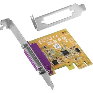 PCIe to Parallel Port Card, 1-Port LPT Adapter with Native Controller, Supports ECP/EPP/SPP/BPP, Compatible with Windows/Linux/DOS