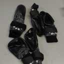 SCENEREAL Anti Slip Dog Boots & Shoes for Hot/Cold Pavement to Prevent Licking, Waterproof Dog Socks Paw Protectors for Small Medium Large Dogs, Traction Control on Hardwood Floor for Senior Dog, M (Black(6PCS))