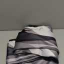 weesire Black and Grey Blackout Curtains Modern Striped Decorative 100% Light Blocking Darkening Grommet Grey Curtain for Living Room Villa, Bedroom Gray and White 2 Panels Set, 52x84 Inches