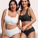 Avidlove Women's Comfy Pullover Wireless Bra Seamless Bralettes No Underwire T Shirt Wirefree Wide Straps Sleep Everyday Bras (Large, Black)