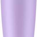 20oz Hygienic Insulated Tumbler 100% Leakproof Lid with Removable Spout & Straw, Reinforced Vacuum-Protection Base, Cup Holder Friendly, for Iced Coffee, Smoothie/Water on the Go - Lilac